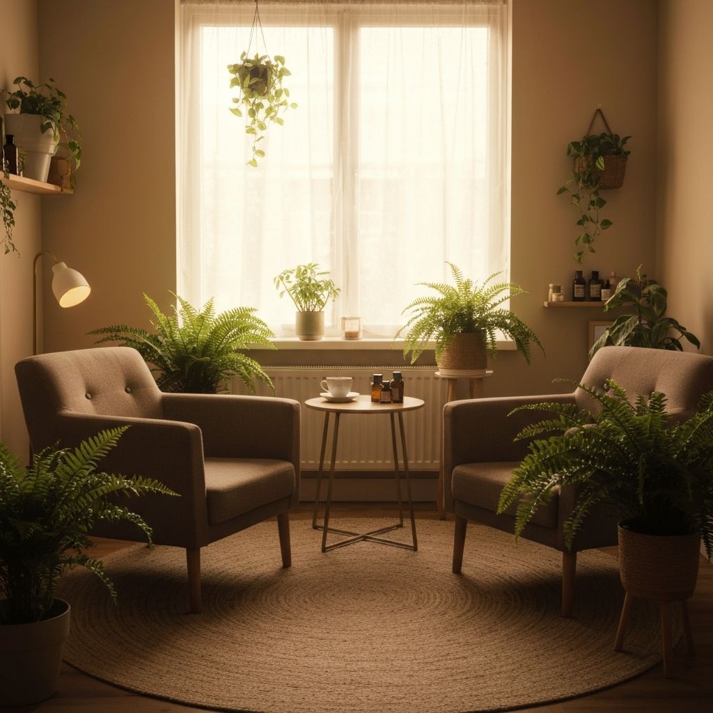 Espace de therapie chaleureux